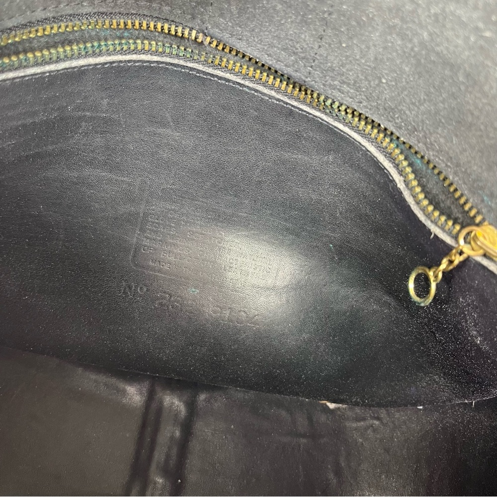 Vintage Coach Chelsea Saddle Bag Black Leather Crossbody - Picture 11 of 16